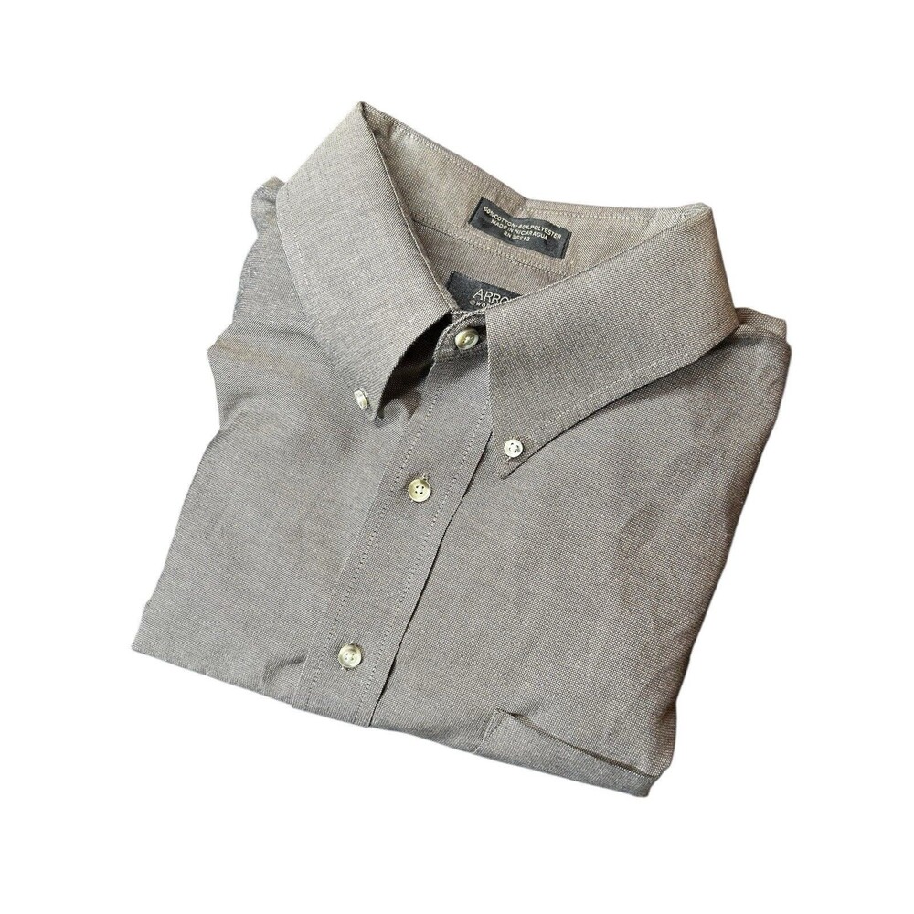 Arrow @Work @Play Men’s Size XXL (XLong 36-37) Long‎ Sleeve Button Down Shirt